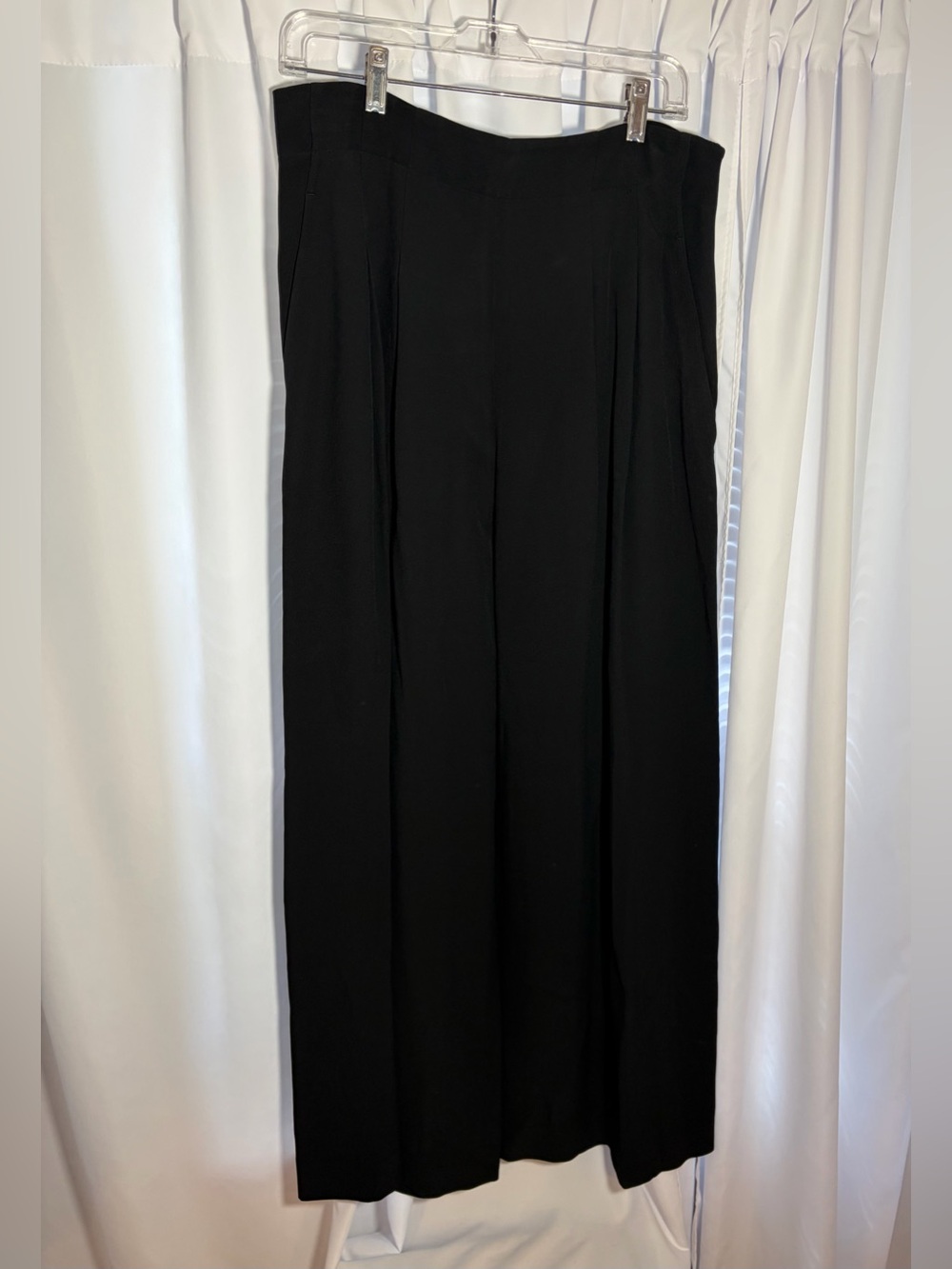 LAFAYETTE 148 New York Black Wide Leg Pants Size 8
